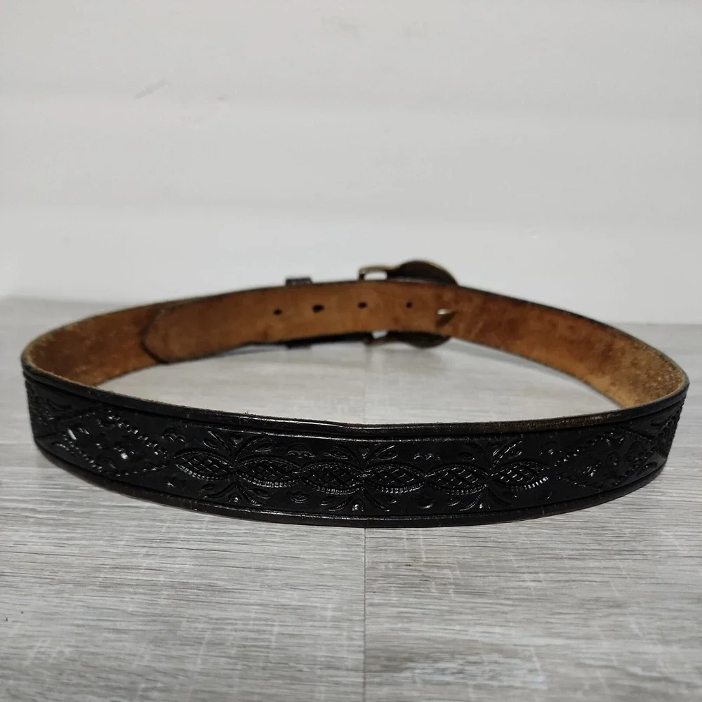 Vintage 1978 Tech Ether Guild Hawk Eagle Solid Brass Belt and Buckle Size 34‎
